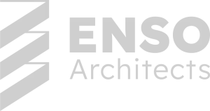 Secondary grey logo for ENSO Architecture and Interior Design firm