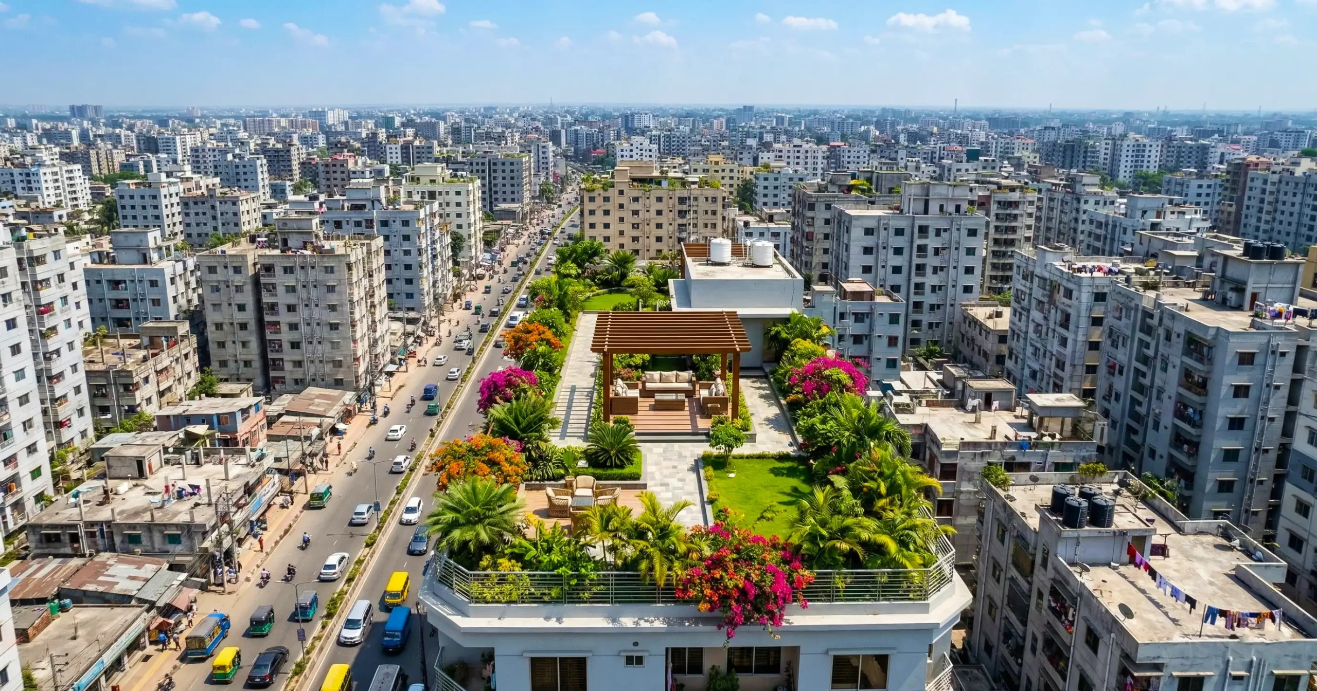 কংক্রিটের বনের মাঝে একটি পরিকল্পিত সবুজ স্বর্গ।